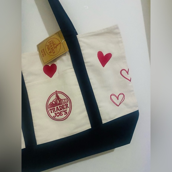 Trader Joe’s embroidery canvas tote - Picture 4 of 9